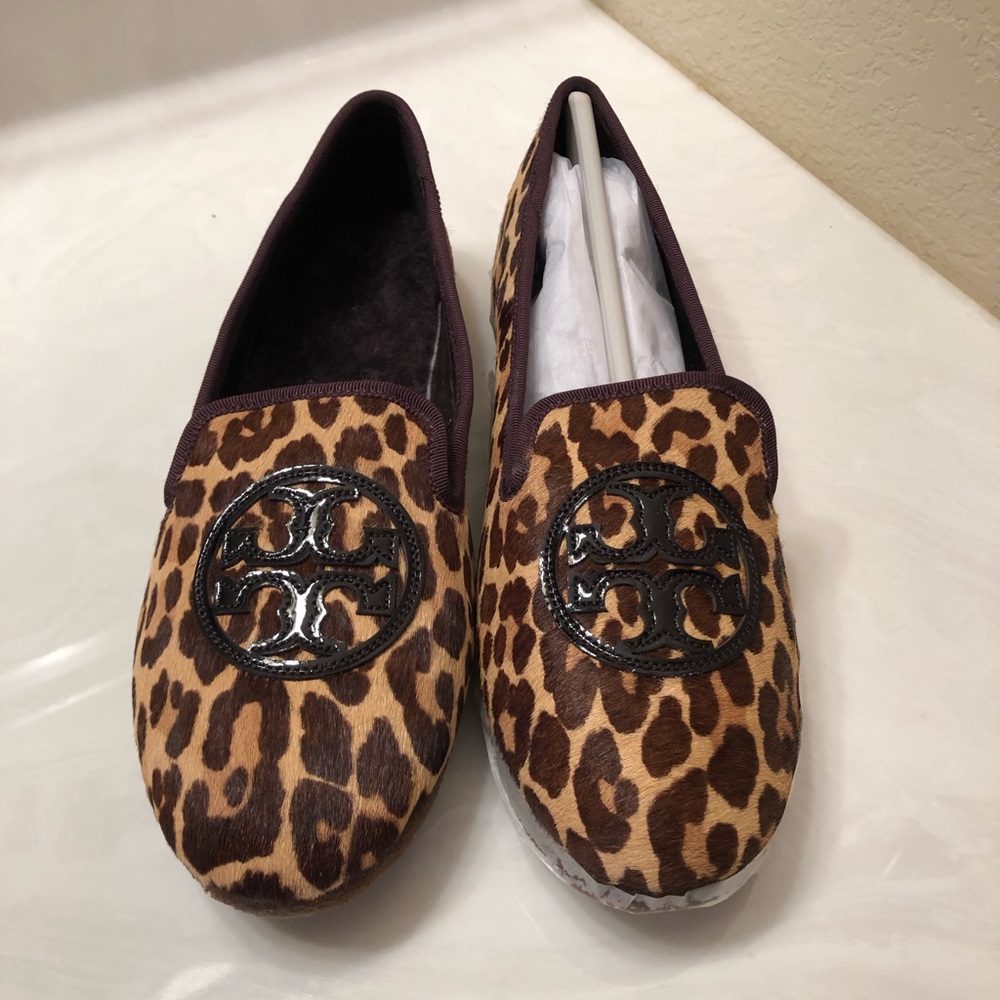 Tory Burch Billy leopard flat